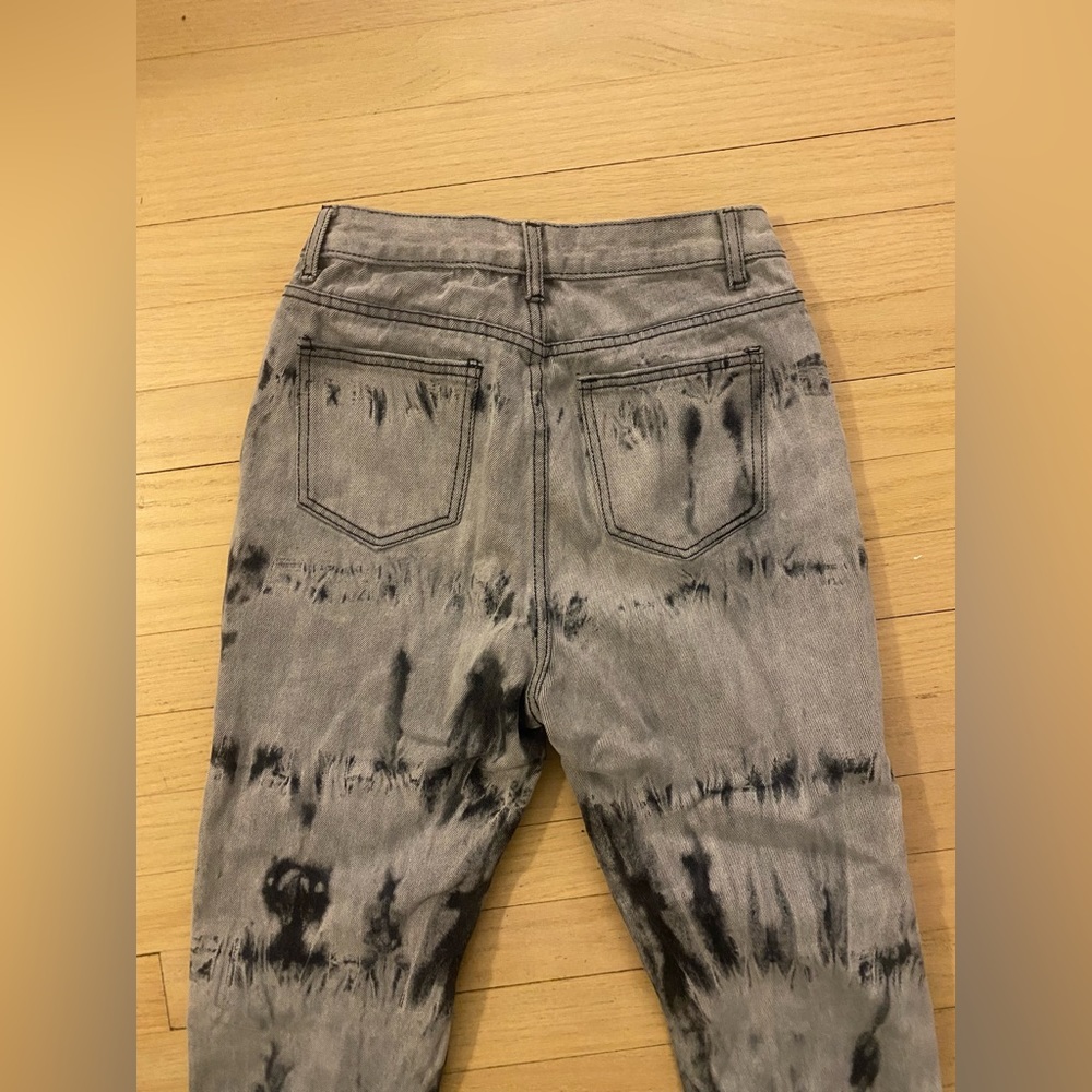 Patterned Grey/Black Jeans - Picture 4 of 4